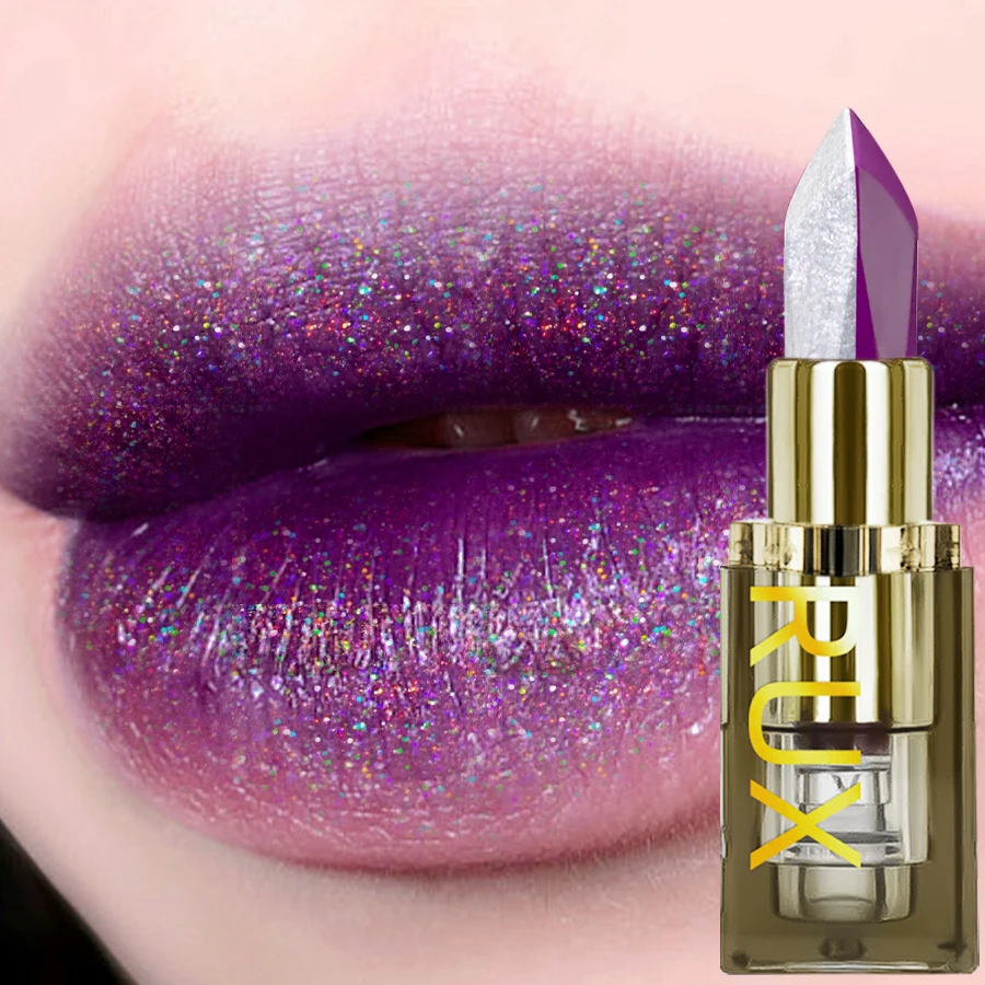 11 Farben, zweifarbiger Lippenstift, Lila, Schwarz, Glitzer, matt, 1 Stück, Lippenstifte, Make-up, einfach zu verwenden, Lippentönung, Make-up, Geschenke, Rot, Schwarz, Kosmetik – Detail 4
