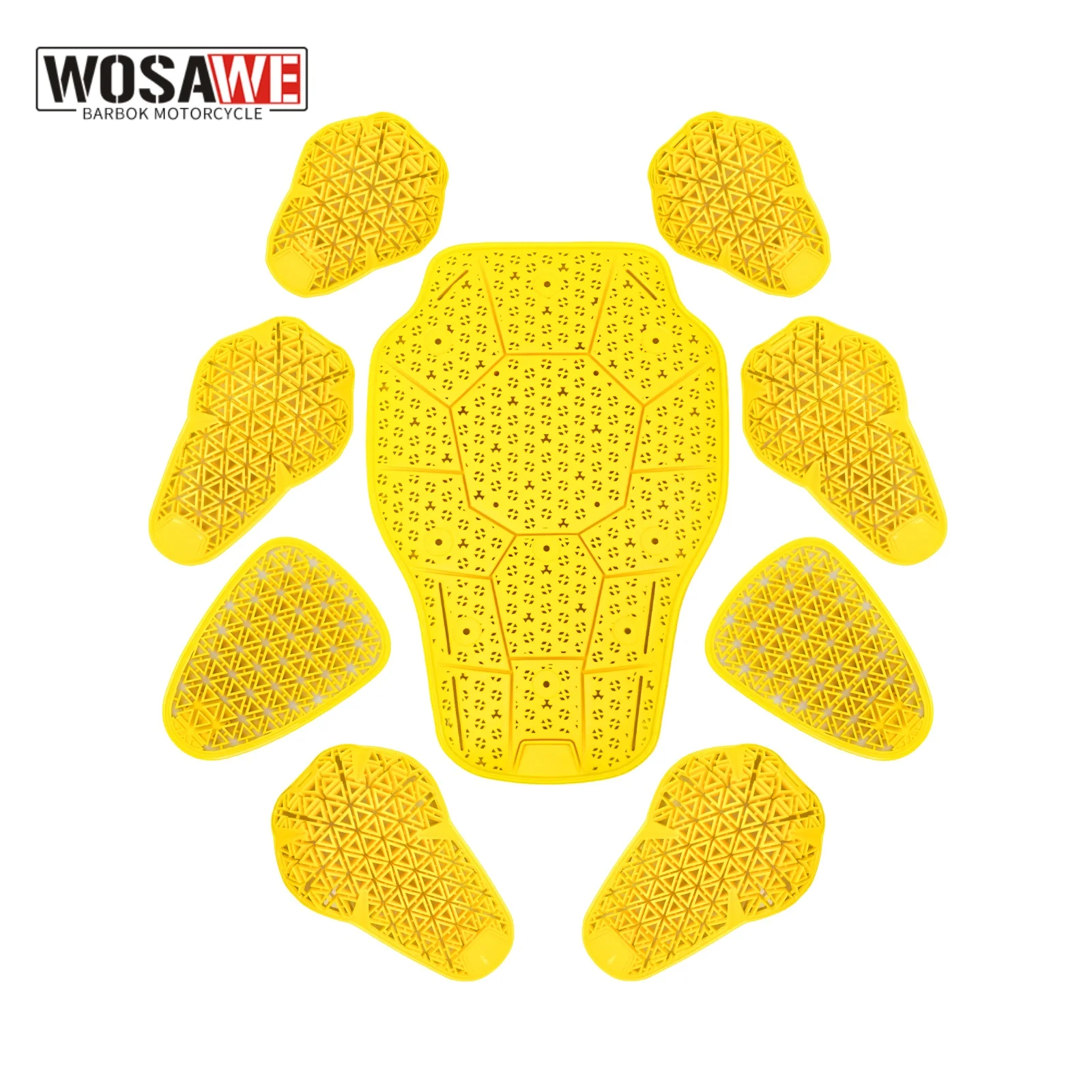 

WOSAWE Universal Motorcycle Armour Jacket Insert Back Protector Shoulder Elbow Pads Anti-Shock Motorbike Jacket Accessories