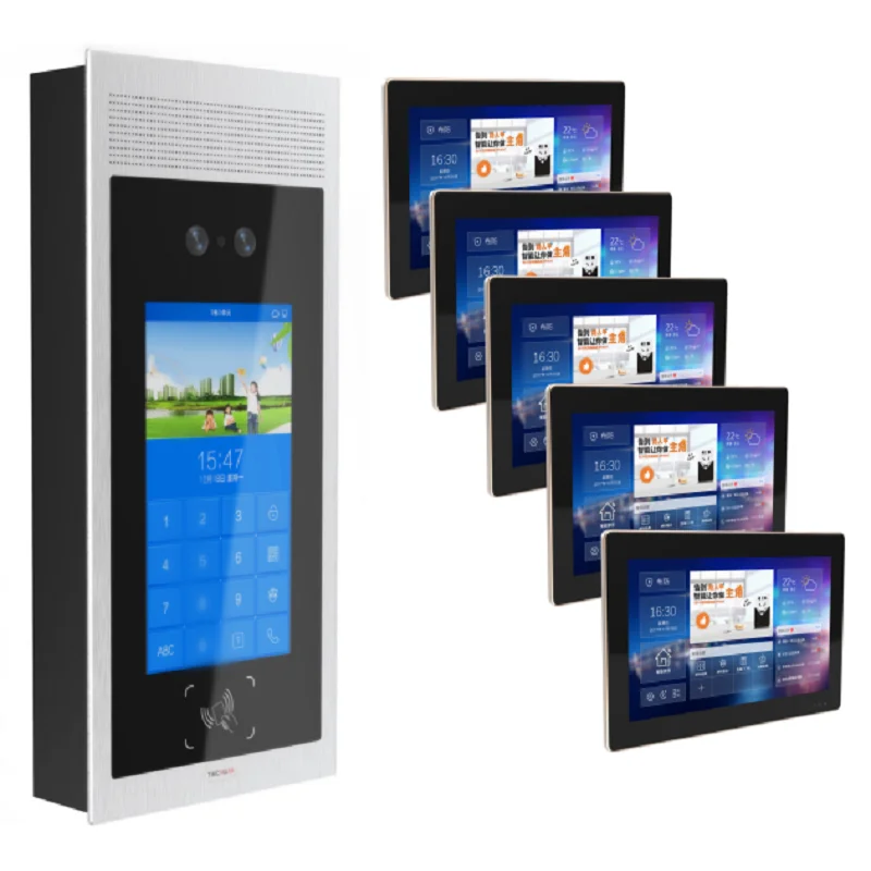 1080P 10 inch IP Wireless Android OS Tuya intercom system Villa Smart Tablet smart intercom systems for apartment buildings