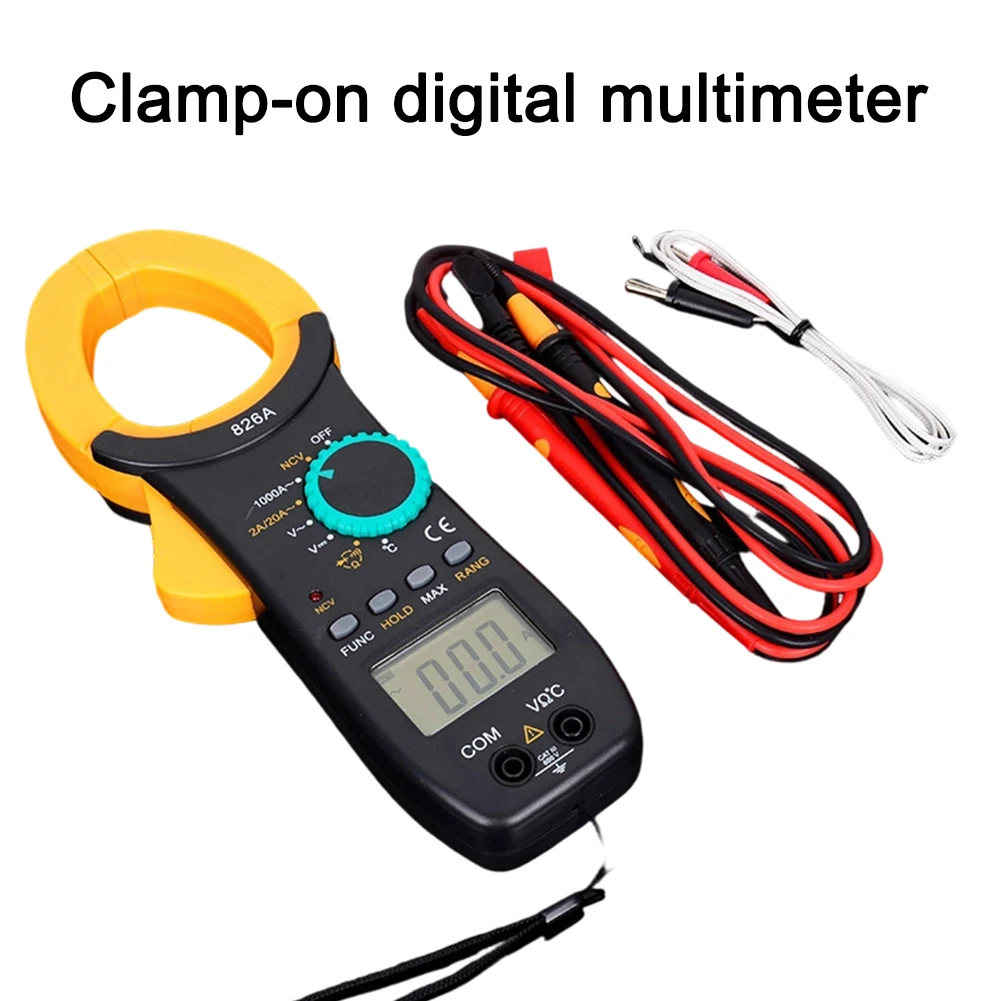 

1pc LCD Digital Clamp Multimeter 3.5-inch LCD Screen Display For ACDC Voltage Current Resistance Measurement Tool