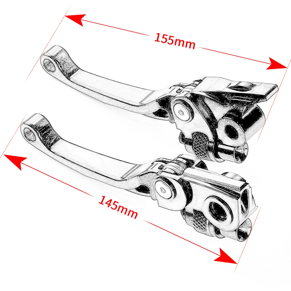 For Hus TC125 TC 125 TX300i TX 300i 2022 2023 Motorcycle CNC Aluminum Brake And Clutch Levers Accessories