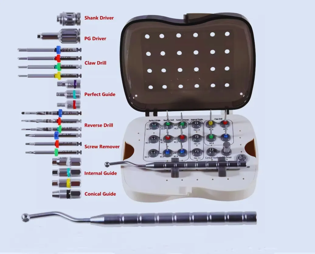

Набор для удаления сломанных винтов для зубного имплантата NeoBiotech SRK, набор для удаления сломанных винтов, стоматологический инструмент, хирургический инструмент для имплантата