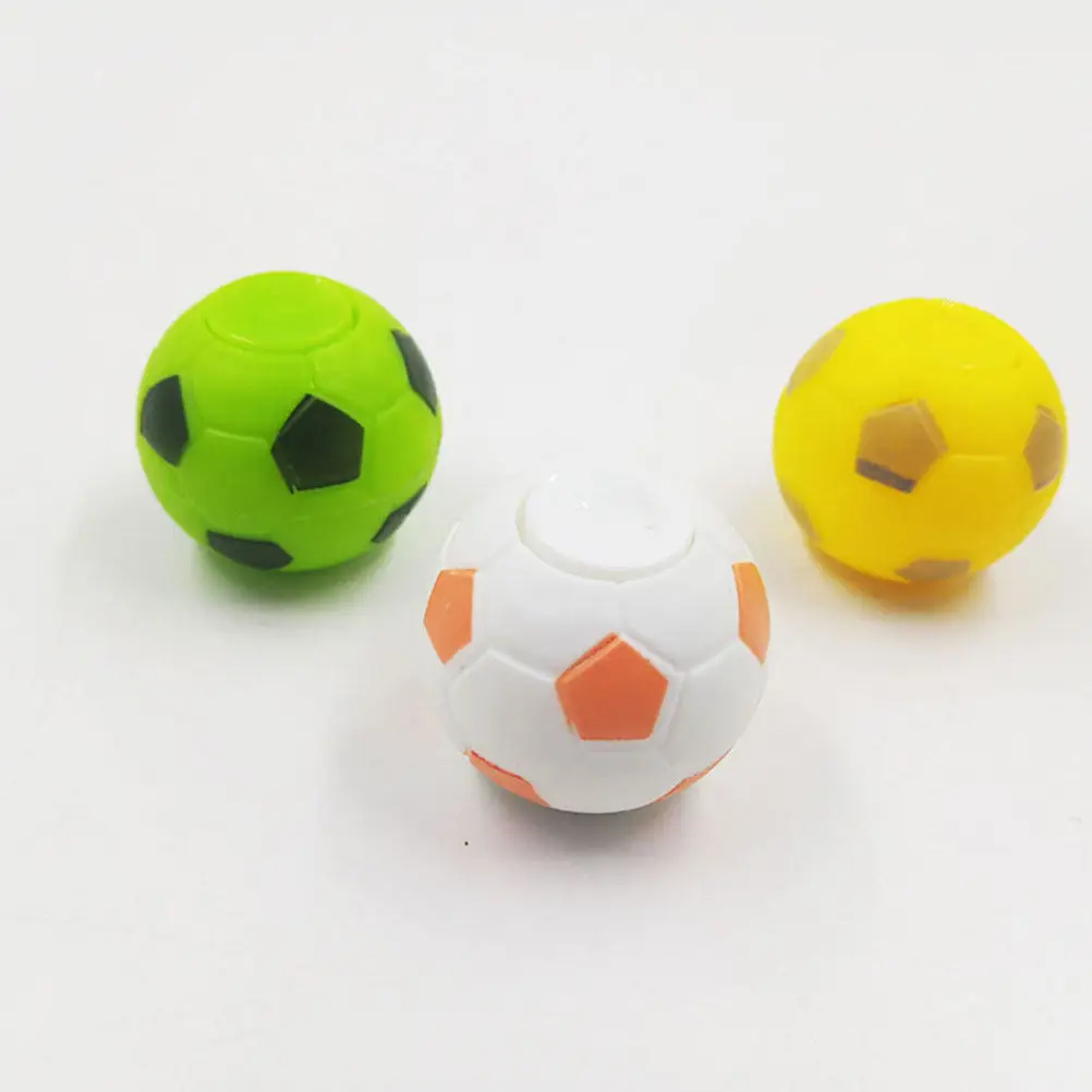 10Pcs Fingertip Football Decompression Gyro Portable Mini Football Game Fun Kids Adults Hand Eye Coordination Stress Relief