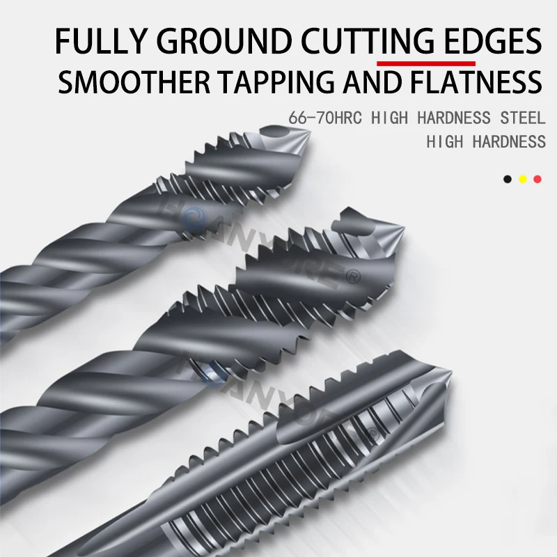 

Machine taps metallurgical taps short edge high hardness materials nitriding spiral tip taps M2M3M4 stainless steel