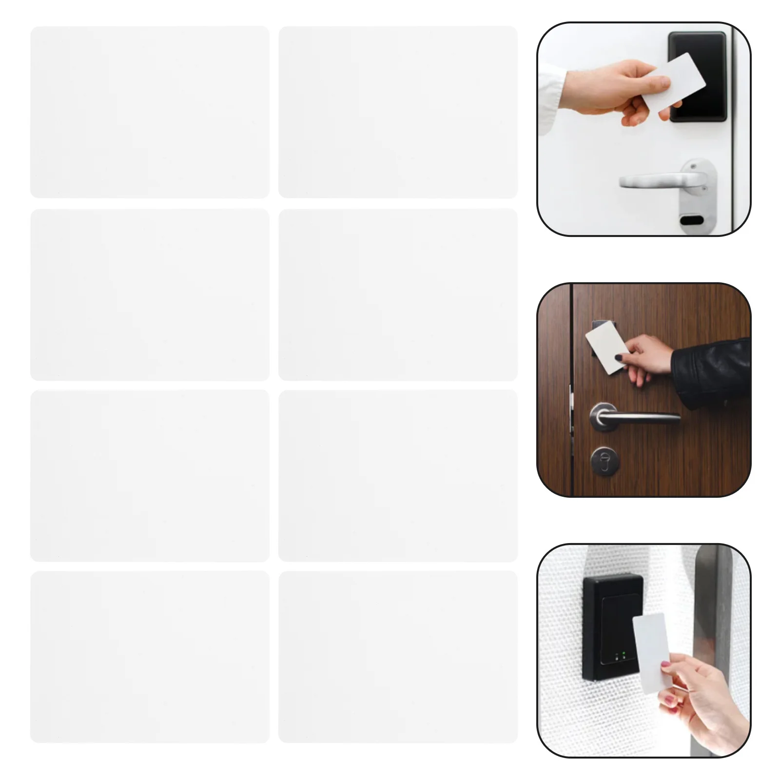 

20Pcs Blank PVC Business Cards Double Sided Coated Printable PVC Cards for Id Badge Printers Business Card Paper