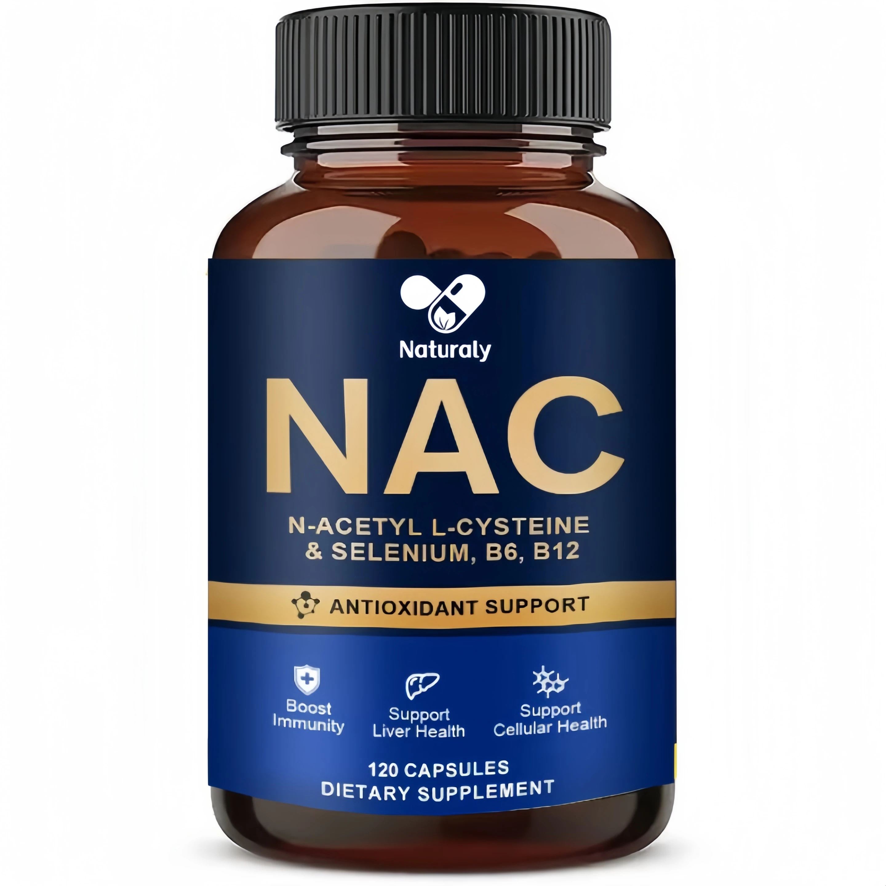 NAC Supplement L-Glutathione, Intracellular Antioxidant Complex - Promotes Cleansing, Detoxification & Repair Reduces Liposome