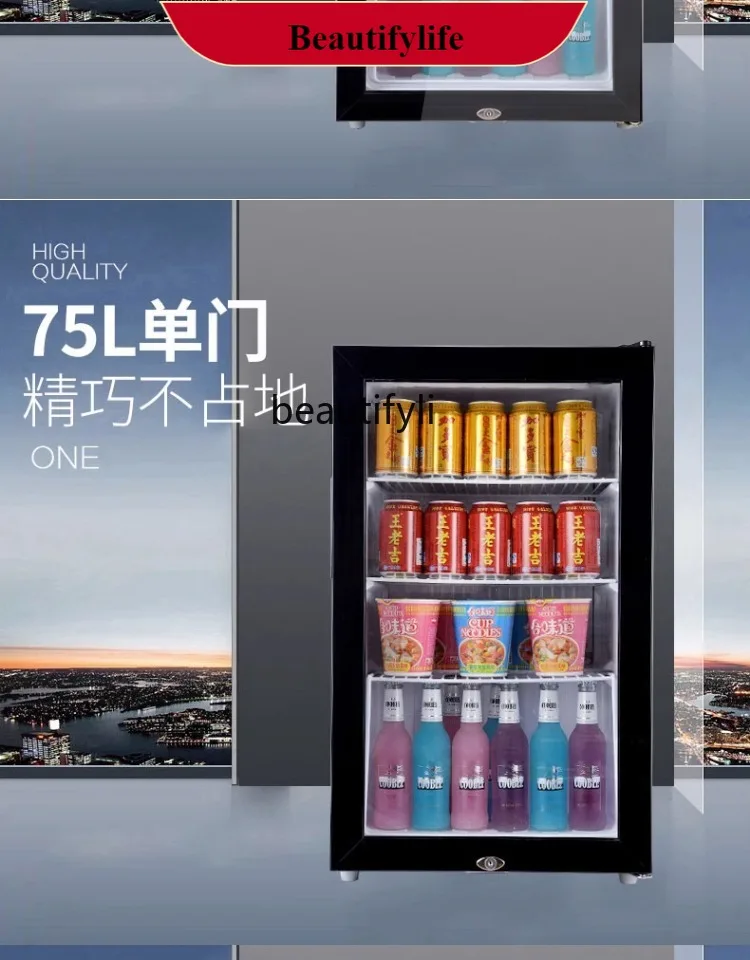 E132 Refrigerated Display Cabinet Food Sample Cabinet Single Door Refrigerated Cabinet Vegetables and Fruits Preservation