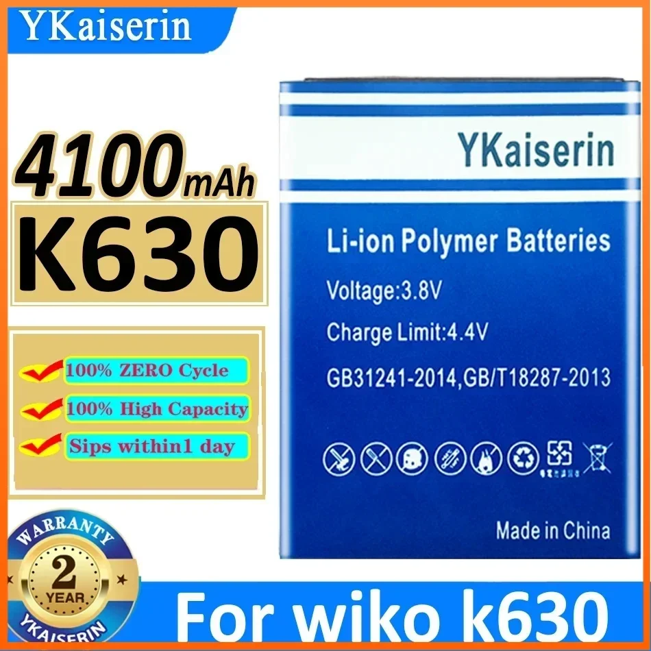 

YKaiserin New 4000mAh Battery for Wiko K630 1ICP6/63/79 Replacement Cell Phone Batteria + Track Code