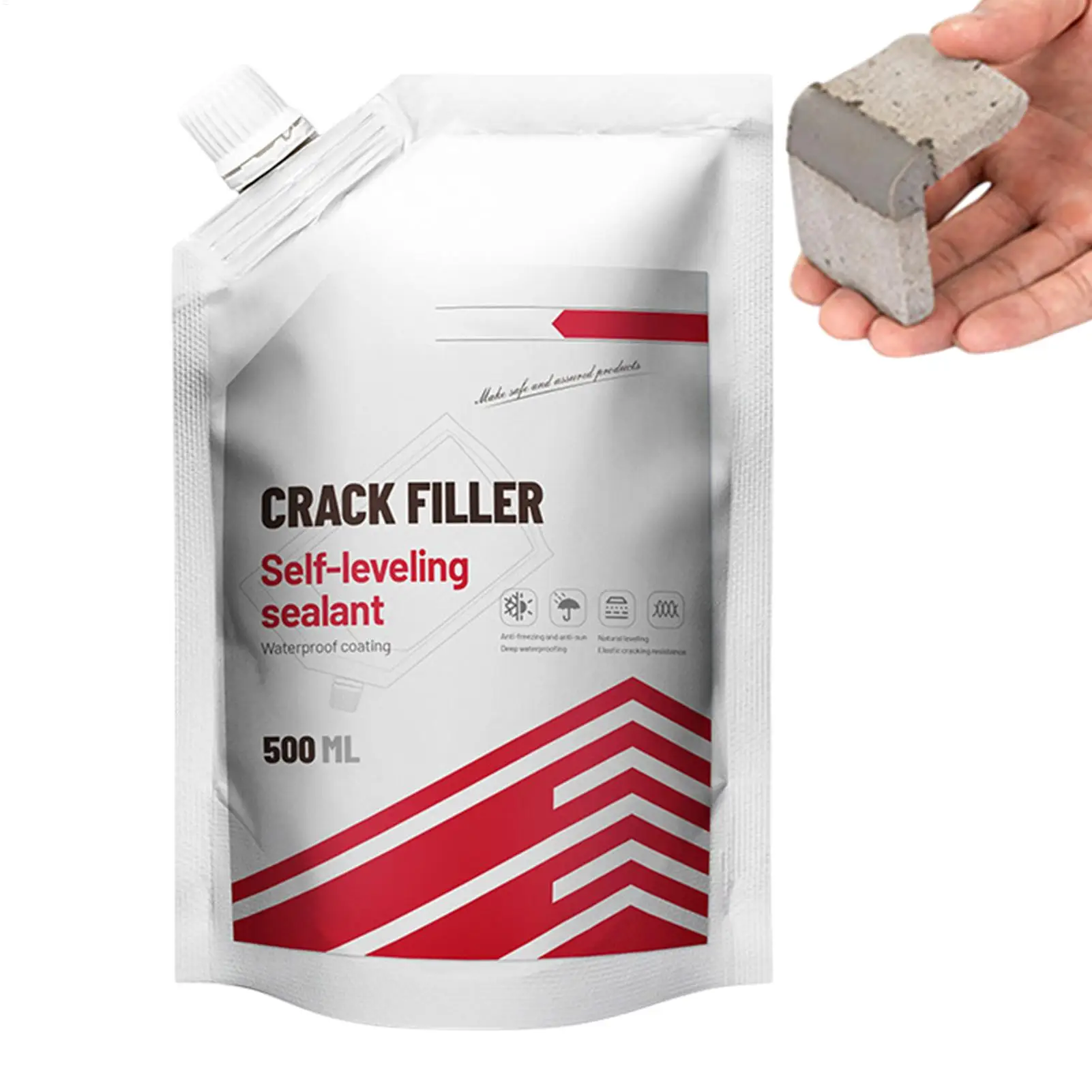 500ml Driveway Crack Filler Asphalt Crack Filler Concrete Crack Repair Patch Concrete Repair Asphalt Patch Cracked Tile Filler