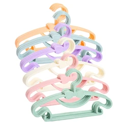 Y1UB 10Pcs Kids Plastic Clothes Small Hangers with Bow Toddler Baby Coat Rack