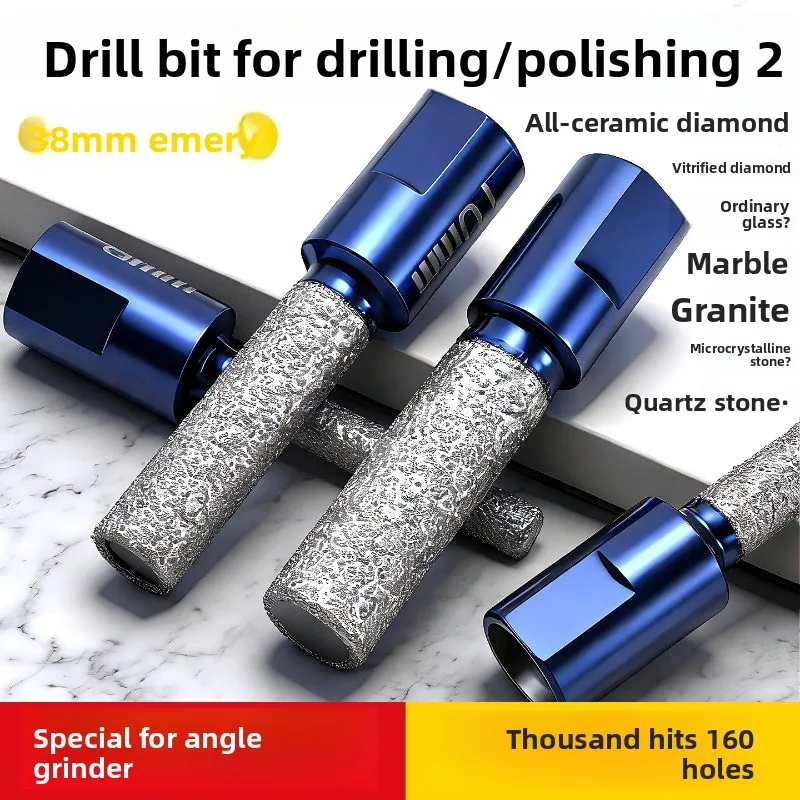 Dry Diamond Drill Bit for Angle Grinder Multi-use Core Drill for Ceramic Porcelain Tile Granite Marble