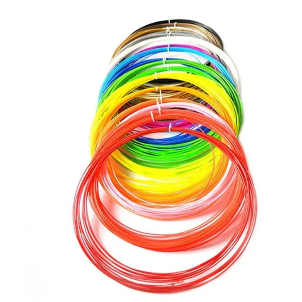 3D 프린터용 무독성 PLA 필라멘트, 펜 교체, 어린이 크리스마스 생일 선물, 1.75mm 필라멘트, 5M, 18M, 1 개