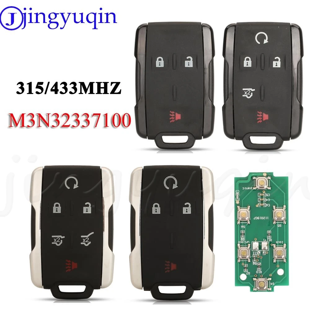 jingyuqin Smart Remote Key 315Mhz 433MHZ M3N32337100 FOR Chevrolet Colorado Silverado Suburban Tahoe For GMC Sierra Canyon