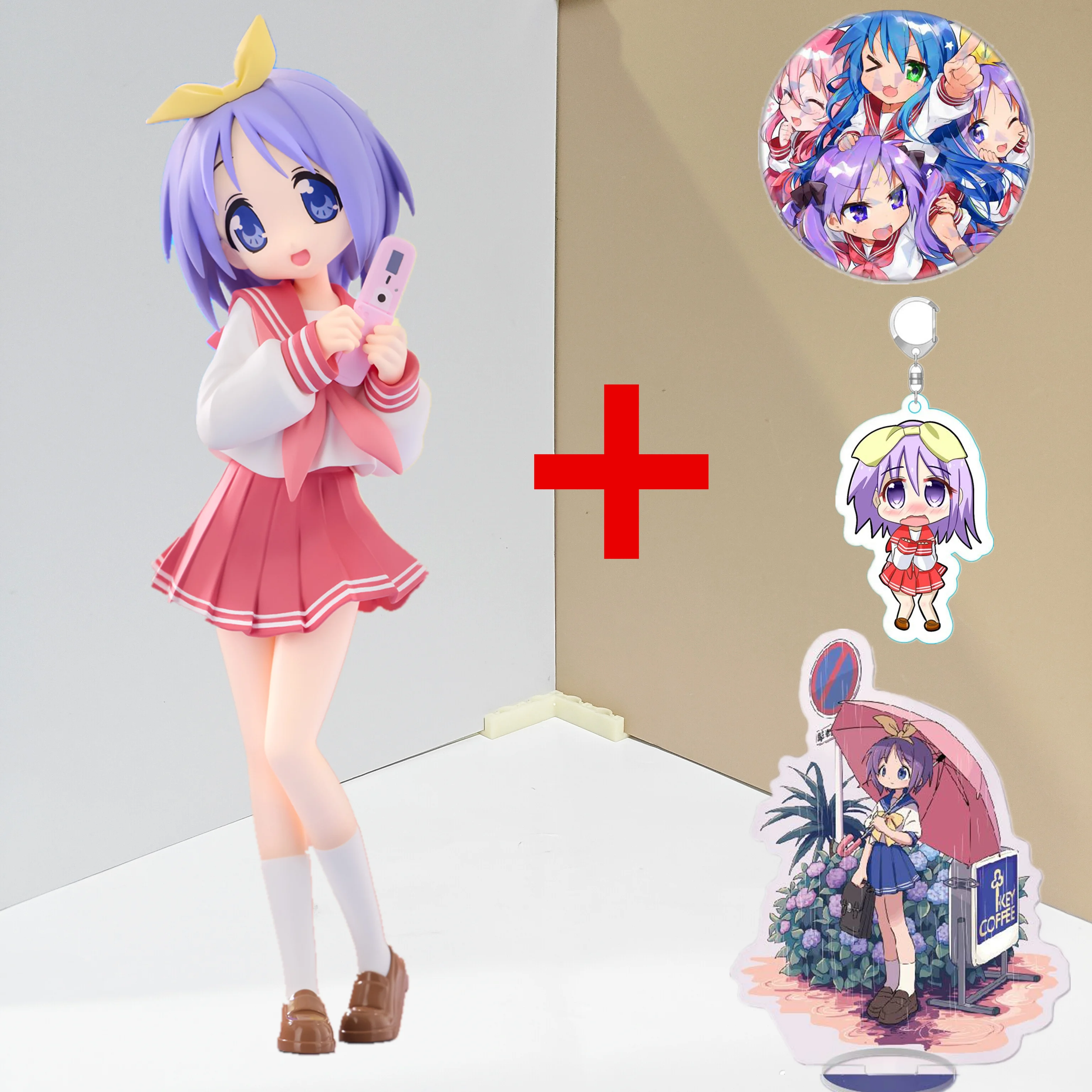 

Оригинальная фигурка Furyu Lucky Star Trio Try iT: Цукаса Хираки, аниме-фигурка, модель из ПВХ, игрушка-фигурка, коллекционная статуэтка