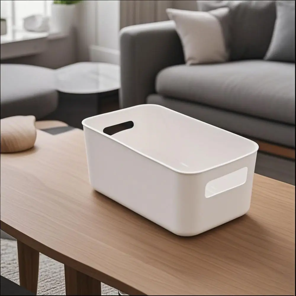 

Прочный штабелируемый настольный ящик для хранения фруктов, косметики, всякая всячина, ящик для хранения без крышки, большой вместительный кухонный органайзер, ящик