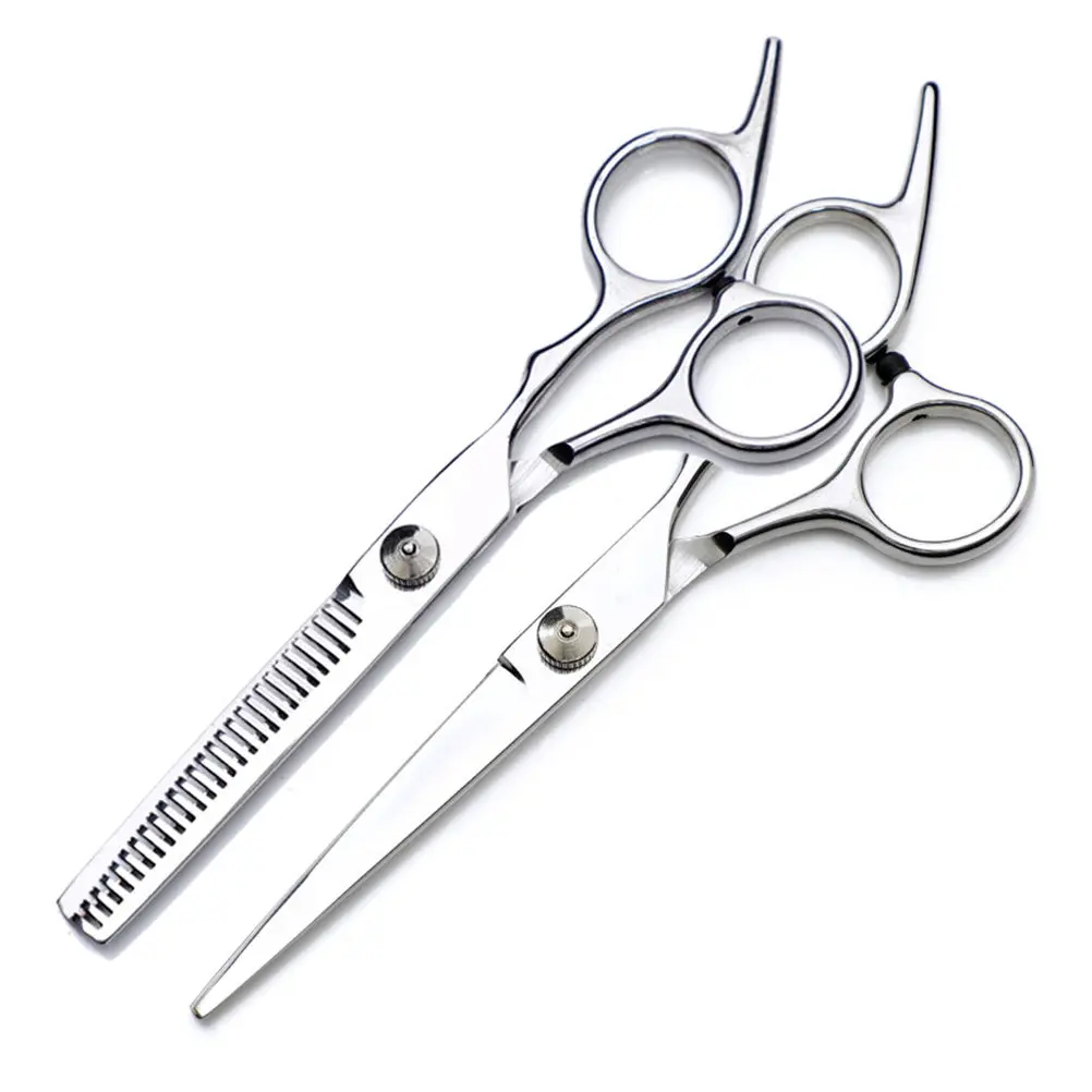

1Set Stainless Steel Hair Scissors Precision Grooming Scissors Hair Cutting Styling Tools Barber Shop Hairdressing Scissor Set