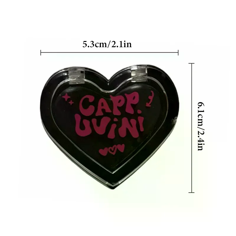 Love Shape Cappuvini Blush Black Changing Blush Cheek Tint Crystal Moisturizing Rose Blusher Transparent Chang Gel Rouge Cream