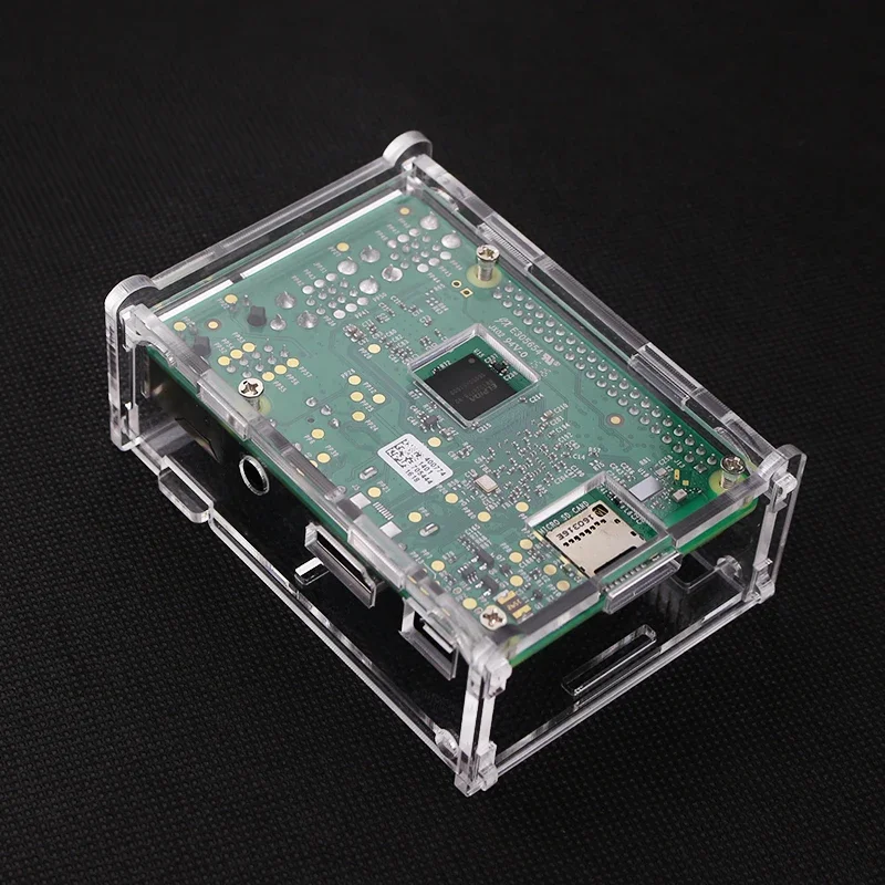 Custodia in acrilico per Raspberry Pi 3 modello B 3B coperchio scatola trasparente Shell ventola di raffreddamento opzionale per Raspberry Pi 3B