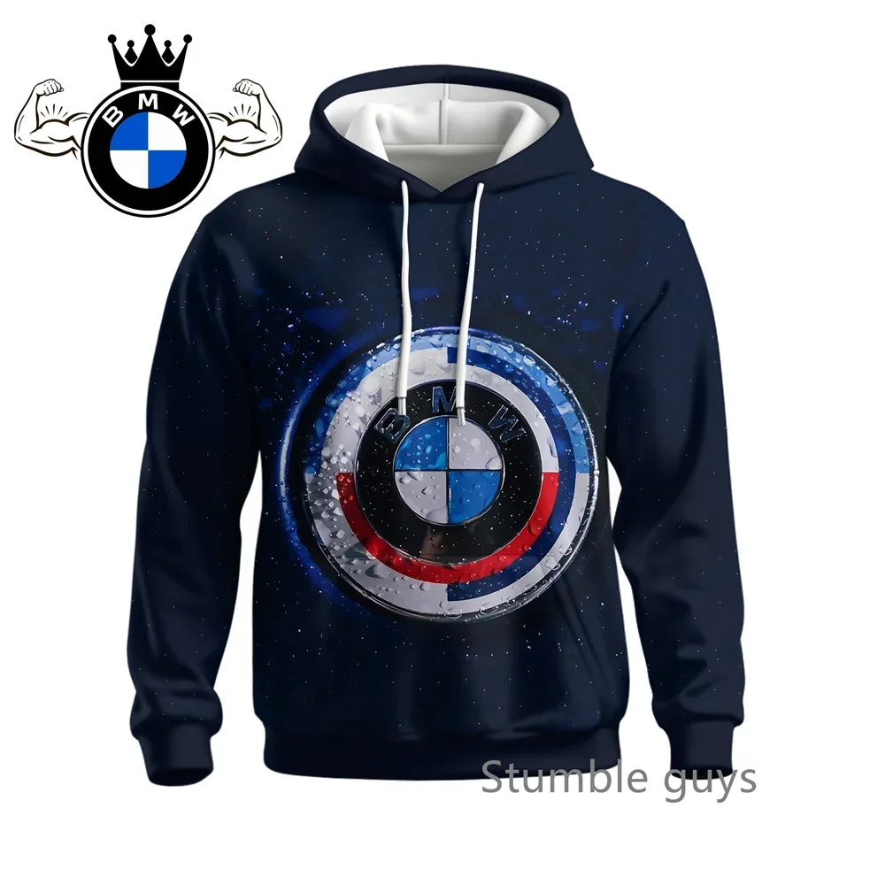 الخريف الرجال BMW هوديي طويلة الأكمام البلوز سترة معطف دراجة نارية رياضية سباق M قوة السيارات العلامة التجارية عارضة الأزياء #3