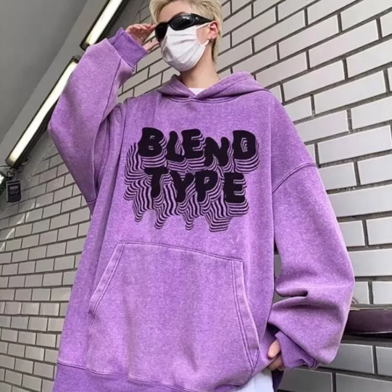 

Pullover Men Harajuku Loose Sweatshirt Hiphop Basic PulloverPrint Letter Oversized Casual Y2k Man Street Loose Sweatshirt