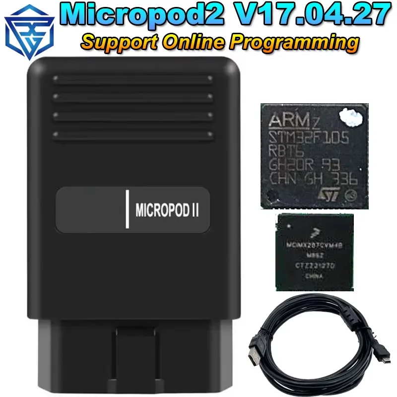 MicroPod2 V17.04.27 MicroPod 2 MicroPod II for Fiat for Chrysler for Dodge For Jeep Diagnostic Tool Support Online Programming