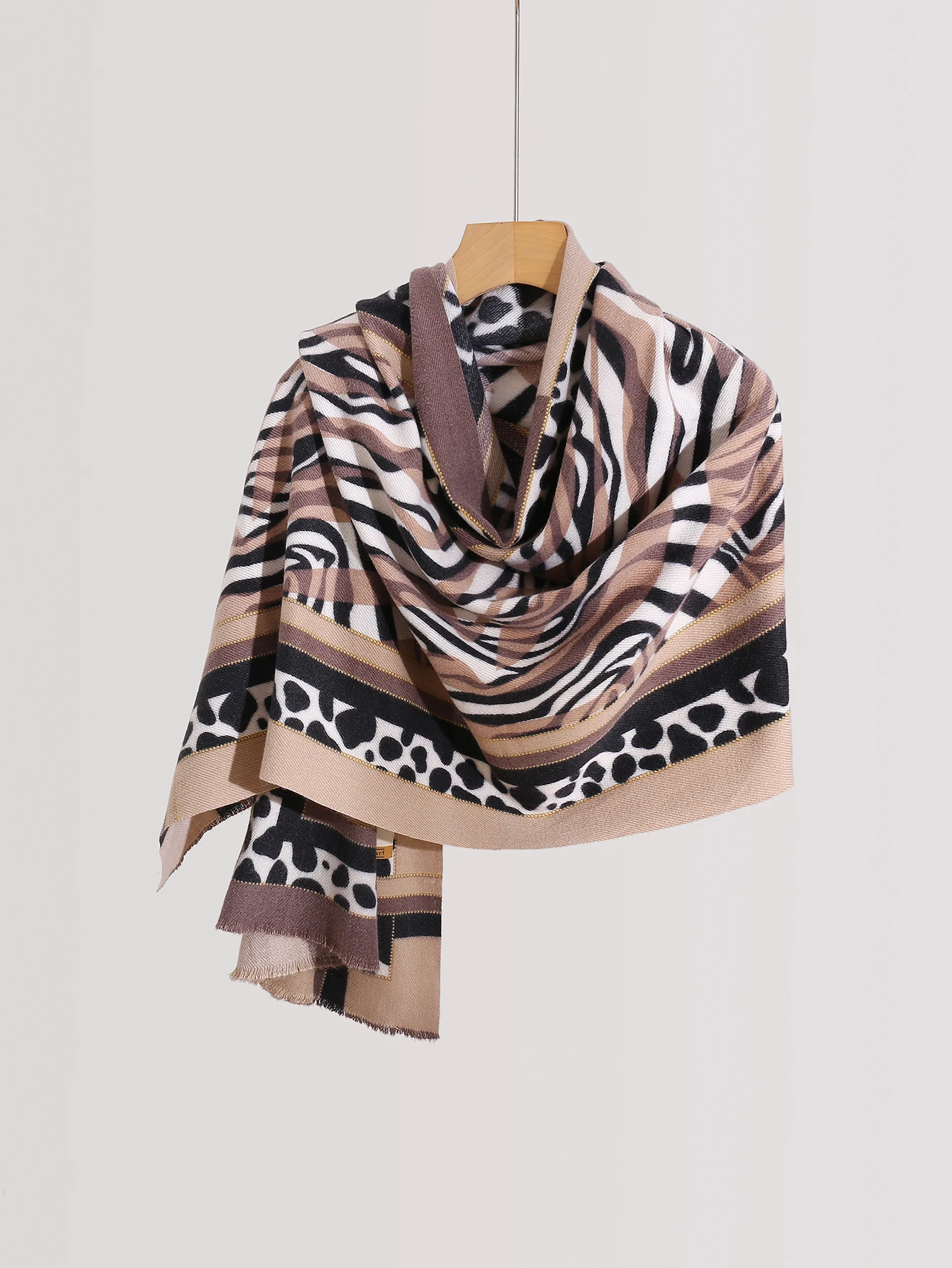 New cashmere leopard print zebra print pashmina scarf soft and warm casual women\'s scarf shawl