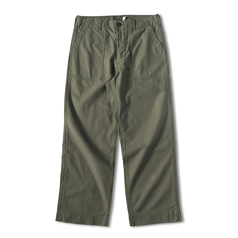 

American Retro Vietnam War Heavyweight OG07 Military een Loose Men's Pants High Waist Officer Casual Trousers