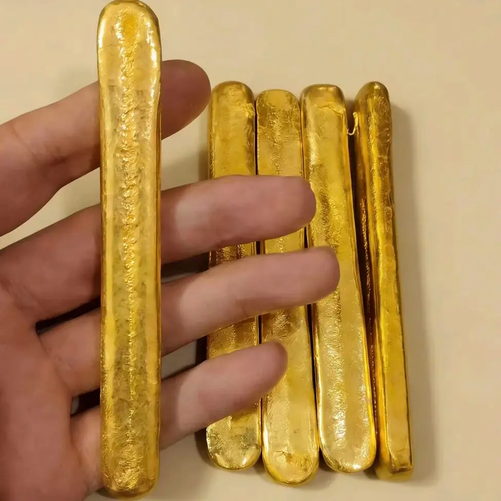 Bengali Red Gold Bar Raw Material Ingot, Melt at High Temperature No Color Change After Cooling