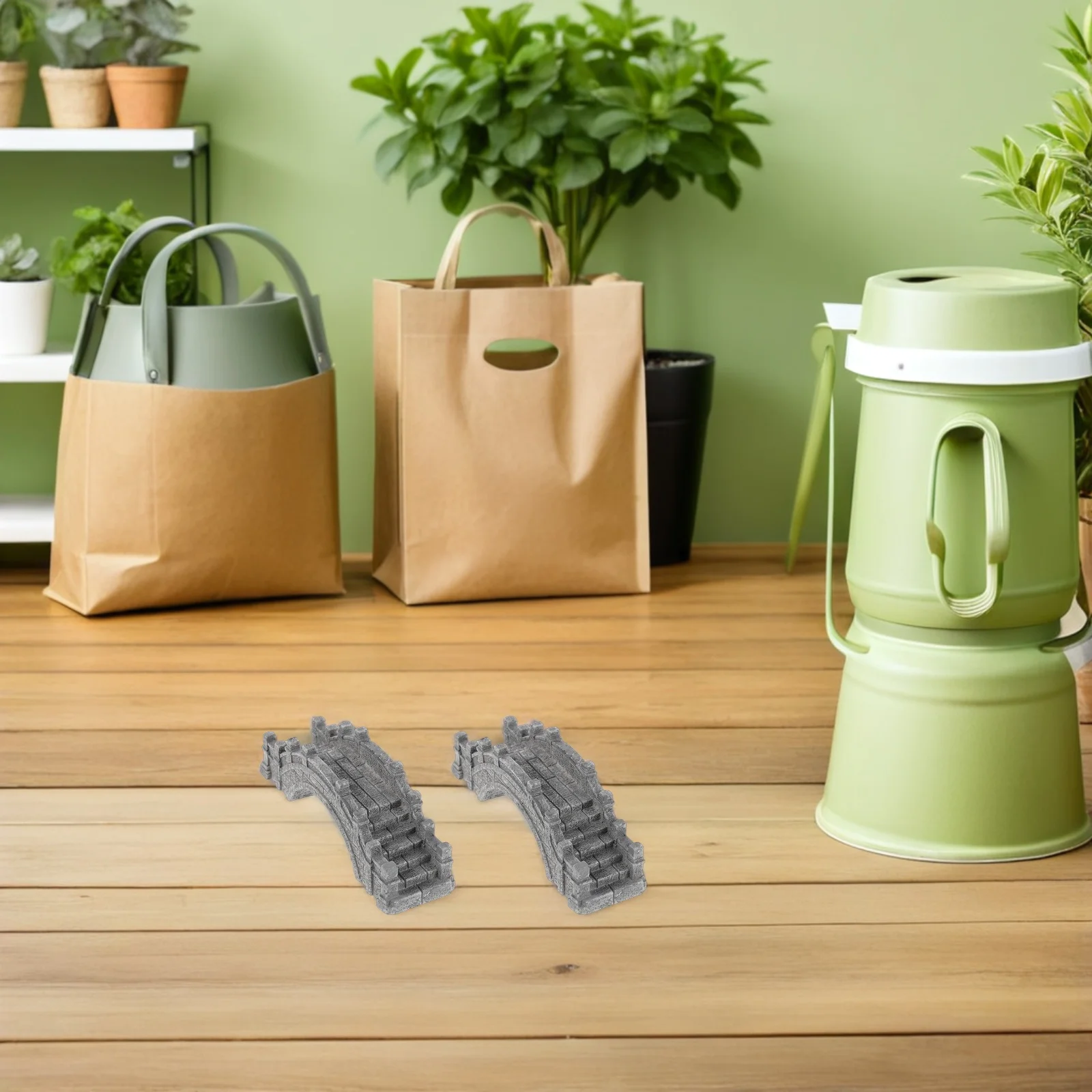 

4pcs Zen Garden Accessories Mini Arch Bridge For Terrarium Fish Tank Potted Plant Sand Table Decor Bonsai Bridge Micro Landscape