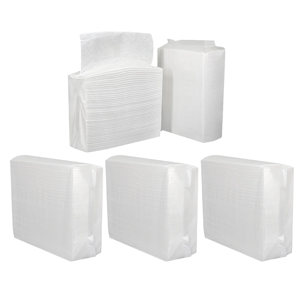 

5 Bags Paper Towels Bulk Thick Napkin Multifunction Convenient Napkins Hand for Bathroom