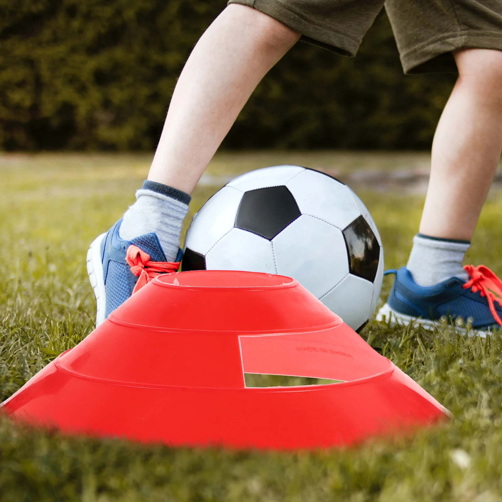 

25Pcs Colorful Soccer Training Cones Plastic Football Sports Markers for Obstacle Course and Skill Development