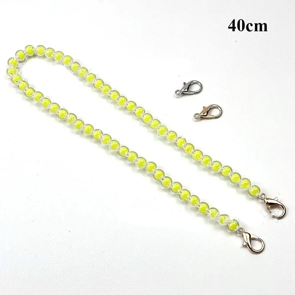 New 8mm Diameter Bead String Strap 10~100cm DIY purse Replacement Bead Belt DIY Bags Accessories