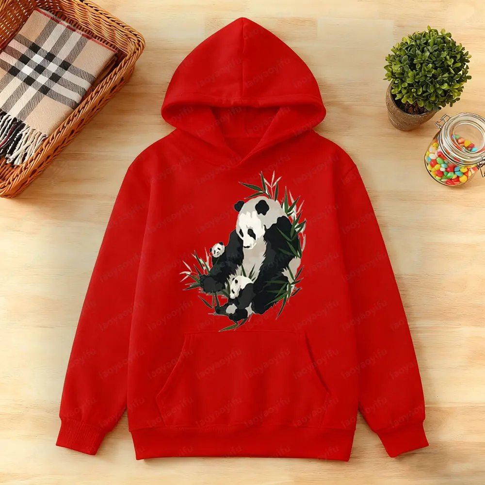 خمر 90s الباندا البلوز الحيوان الفن طباعة هوديس الباندا عاشق هدية الملابس الرجال النساء الحياة اليومية غير رسمية الخريف الشتاء الملابس
