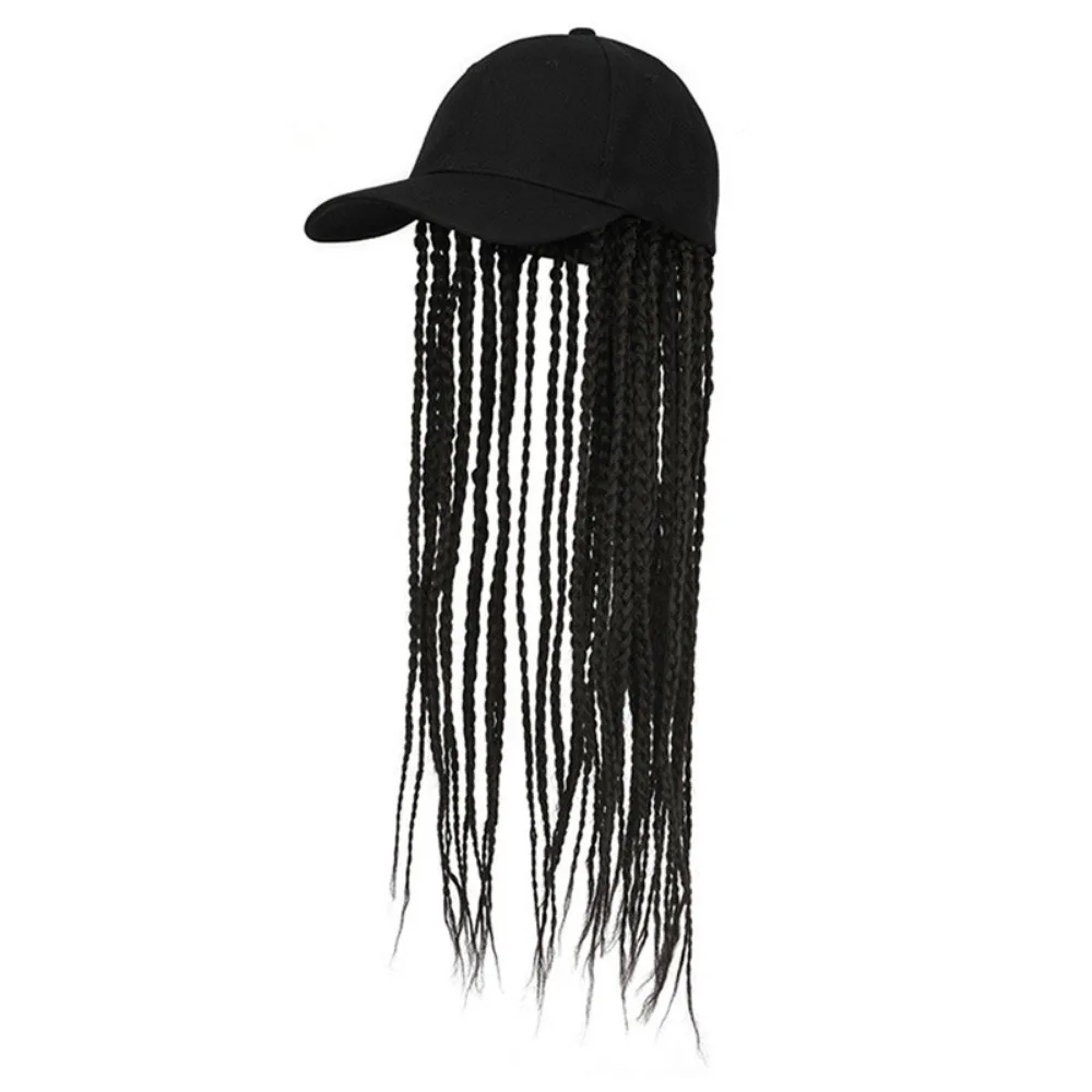 Baseball Cap Wig Hip Hop Hat Daily Wear Peaked Cap Wig Hair Dreadlocks Cap 35cm Dirty Hair Braid Sun Visor Hats Summer Unisex