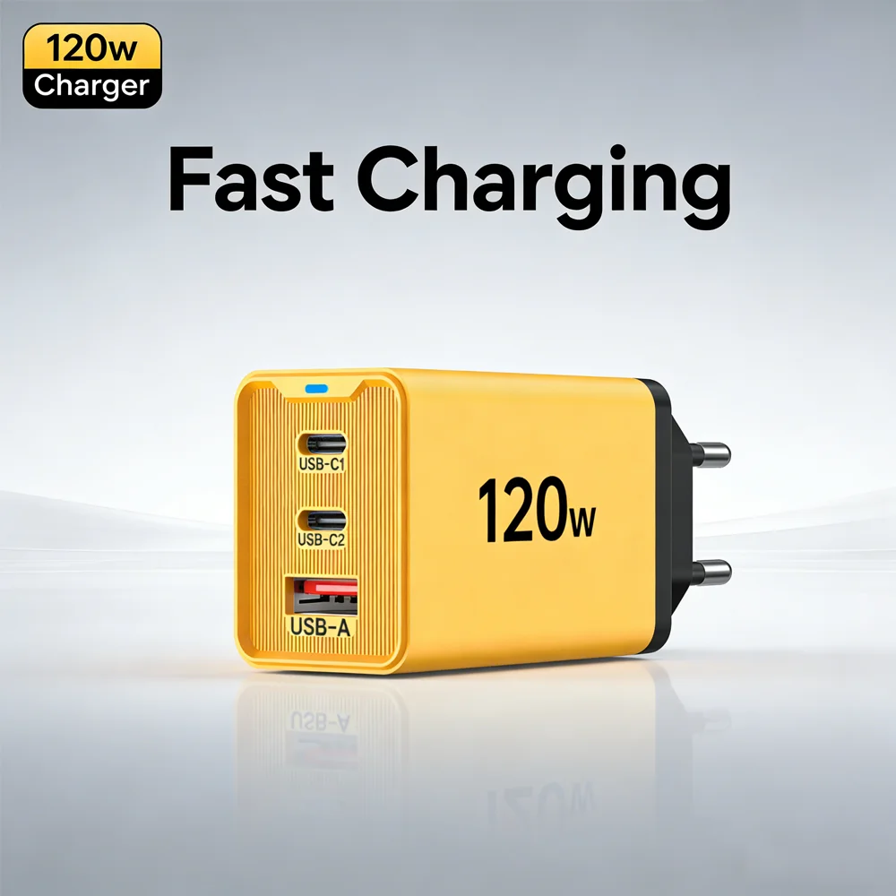 3 Ports 120W Charge…