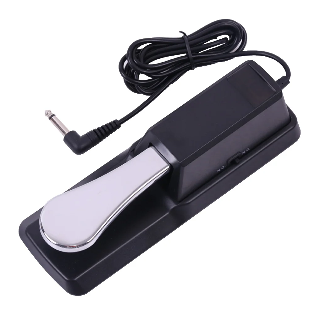 

Universal Keyboard Sustain Pedal Classic Piano Style Foot Pedal Compatible Korg Black