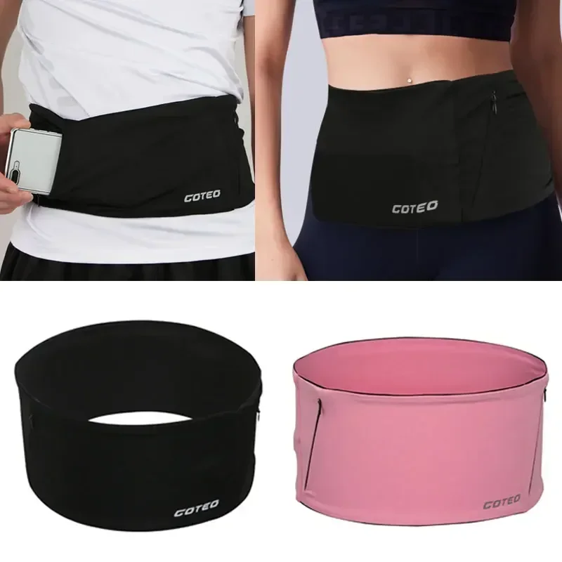 Large Capacity Sports Waist Bag Large Capacity Outdoor Belly Bag Mini Running Phone Waist Bag Men's and Women's Fitness Package