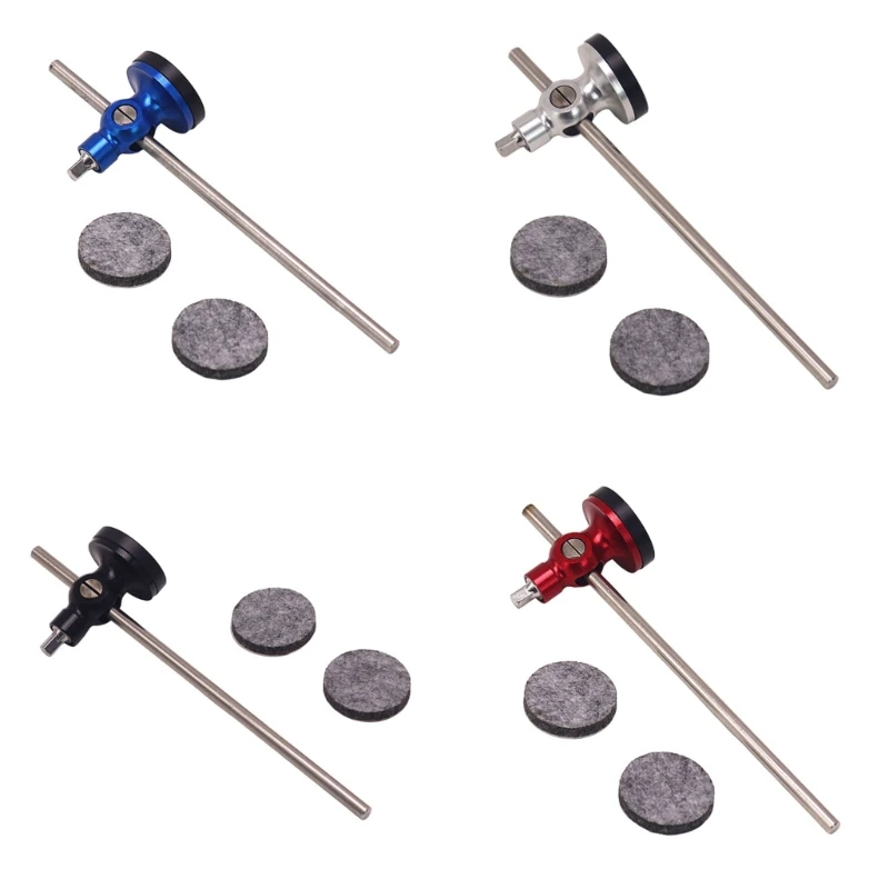 

Bass Drum Pedal Beater Replacement Aluminum Alloy Hammer Head Percussion Instrument Accessories Easily to Install