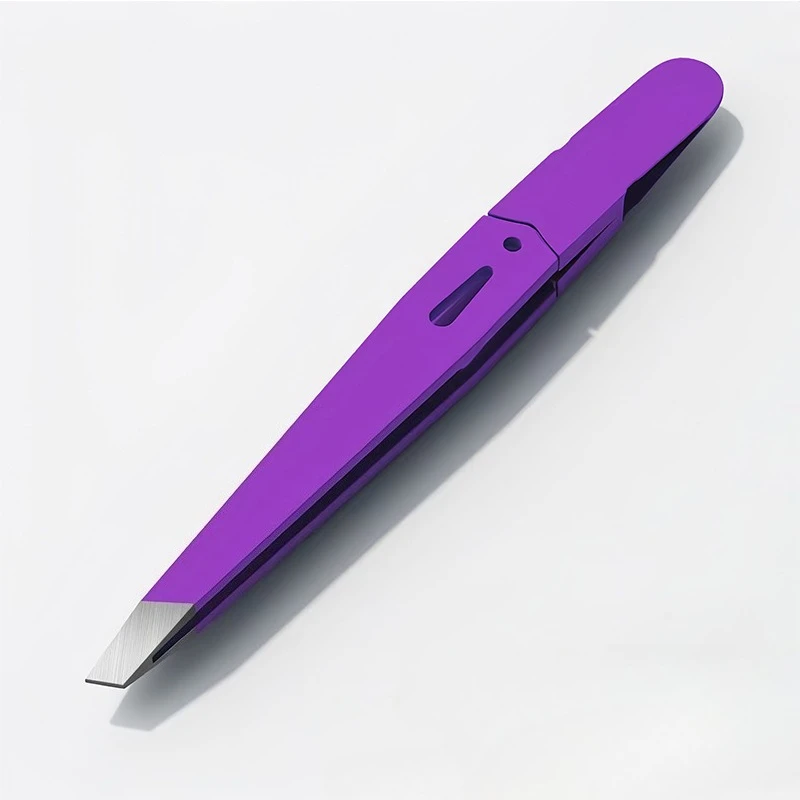 Fournitures de maquillage pour sourcils, outils, pincettes colorées, beauté des cheveux fins, extracteur de poils fins, en acier inoxydable, élimination des pinces à sourcils inclinées