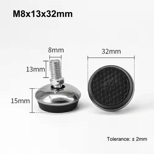 M6 M8 Leveling Foot Screw On Type PP Plastic Furniture Table Chair Sofa Leg Anti-slip Feet Adjustable Leveler Base Bolt Pad - Image 35