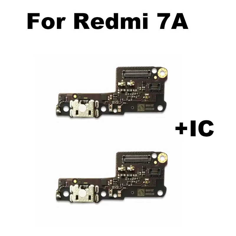 For Xiaomi Redmi 7A Mian Mother Motherboa + USB Charging Dock Port Mic Microphone Connector Board Flex Cable Replacement