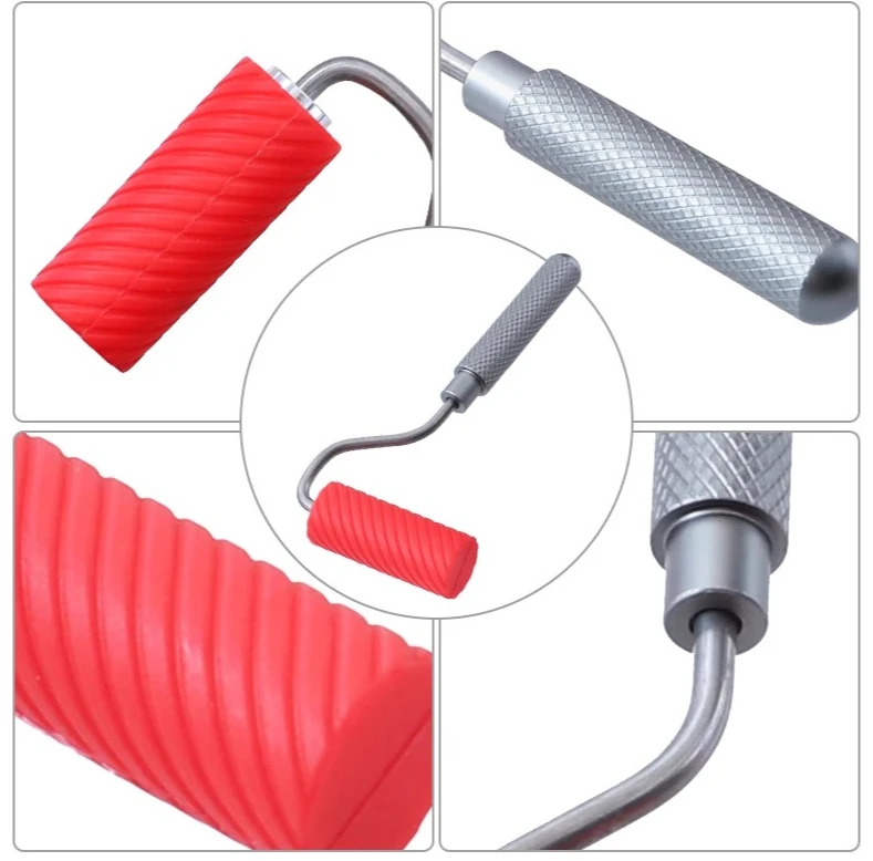 

1-7/8" Glue Roller with Aluminum Handle and Tray for Arts Crafts Woodworking - Projects Adhesive Coating Tool Glue brushing tool