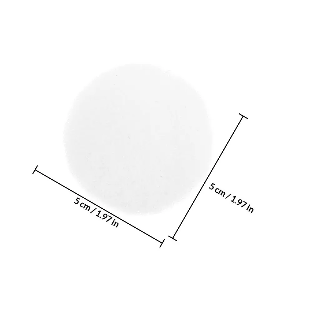 30Pcs White Polyester Pom Poms Mini Craft Pom Poms Soft Yarn Balls for DIY Fashion Hats Home Decor Sewing Keychains