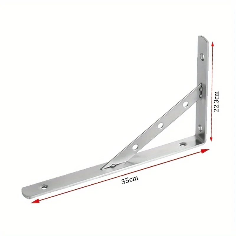 2pcs Duty Shelf Brackets Floating Shelves Triangle Shelf Brackets 90 Degree Angle Wall Mounted Shelf Supporter Corner Bracket