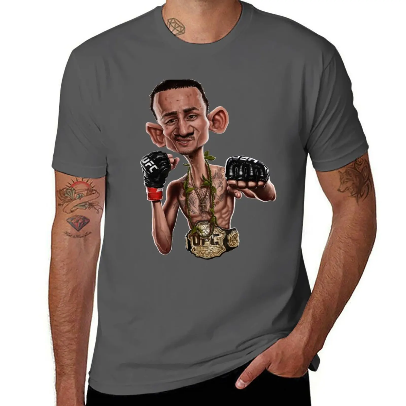 

Max Holloway T-Shirt Trendy Pattern T-Shirt for Men