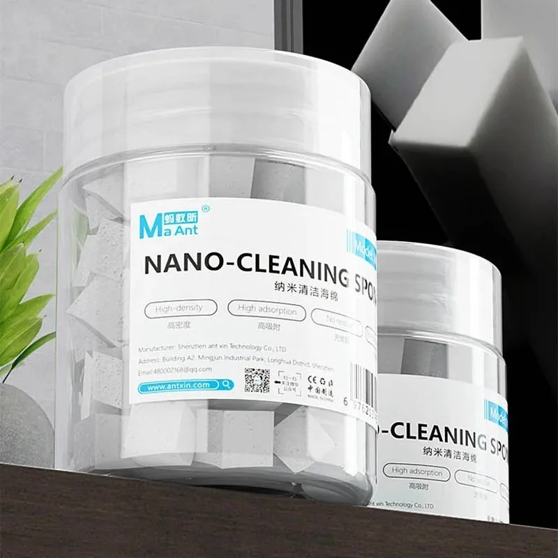 MaAnt MY-065 Nano esponja de limpieza sin residuos para pantalla de teléfono PCB placa base cámara de vidrio trasero flujo de soldadura marco de aceite herramienta de limpieza