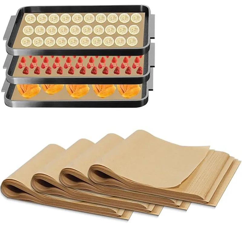 

300pcs Freezer Tray Liner Paper 34X17.8Cm High Temp Resistant Non Stick Baking Sheets Parchment Paper For Air Fryer Oven Cake