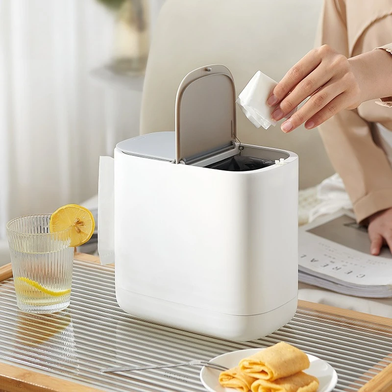 

Desktop Tissue Box Living Room Home Use Creative Two-In-One Tra Can Personali Hygiene