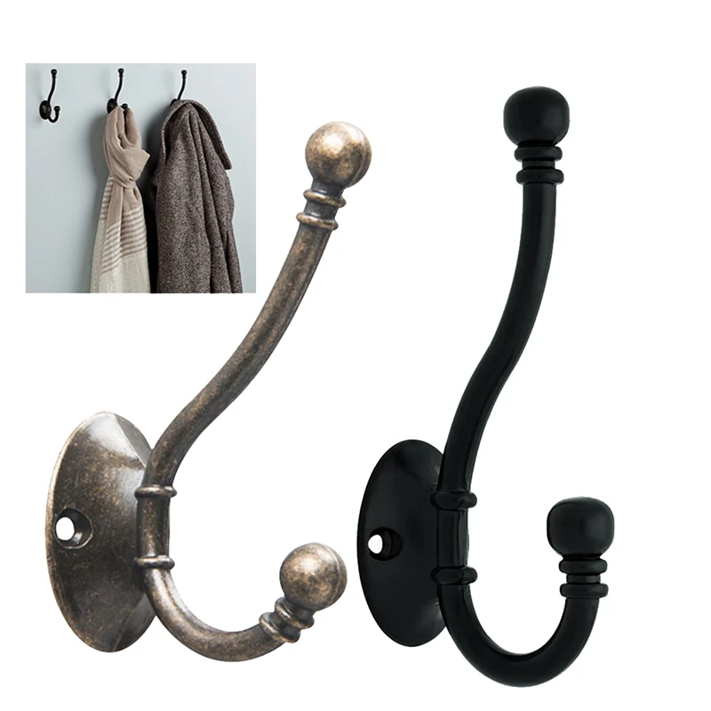 5 Pieces Wall Mounted Coat Hook Robe Hooks Cloth Hanger Rustic Hooks Key Hooks