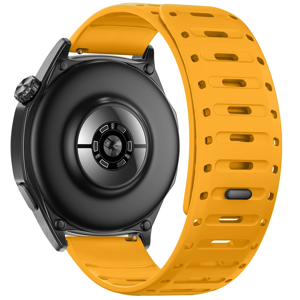 حزام سيليكون 22 ملم لساعة هواوي GT6 Pro/GT6/GT5/5/GT4 3 Pro 46 ملم سوار معصم مغناطيسي كوريا لساعة Amazfit Balance 2/Bip 6